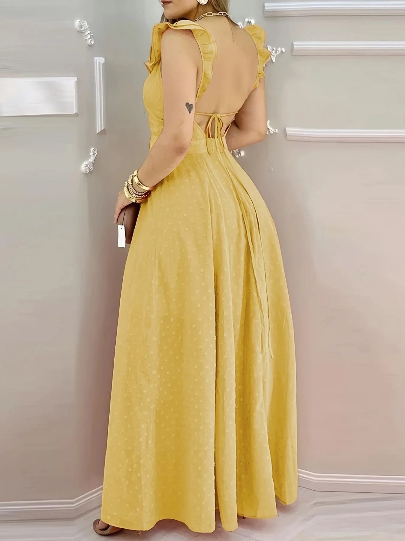 Sunset Polka Dot Maxi Dress